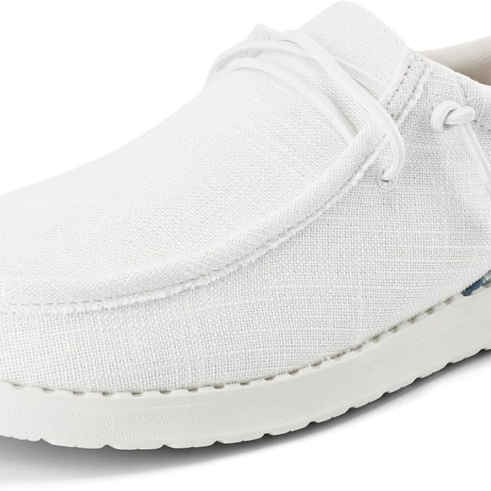 Women's Canvas Loafers Lightweight Orthopedic Flat Shoes For Plantar Fasciitis